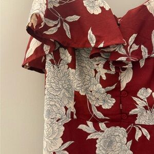 NWT Band of Gypsies Floral Print Ruffle Dress